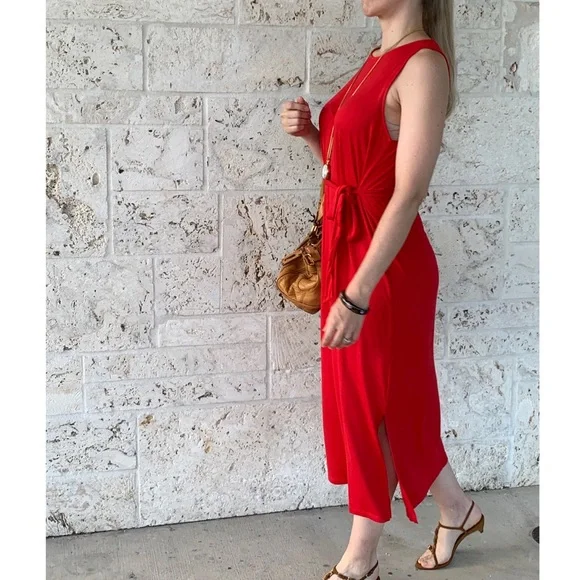 Only 1 Left!💋 NWT Cherry Red Maxi Dress 💋 - Picture 3 of 7